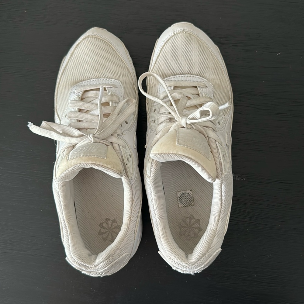 Nike air max white sneakers women size 9